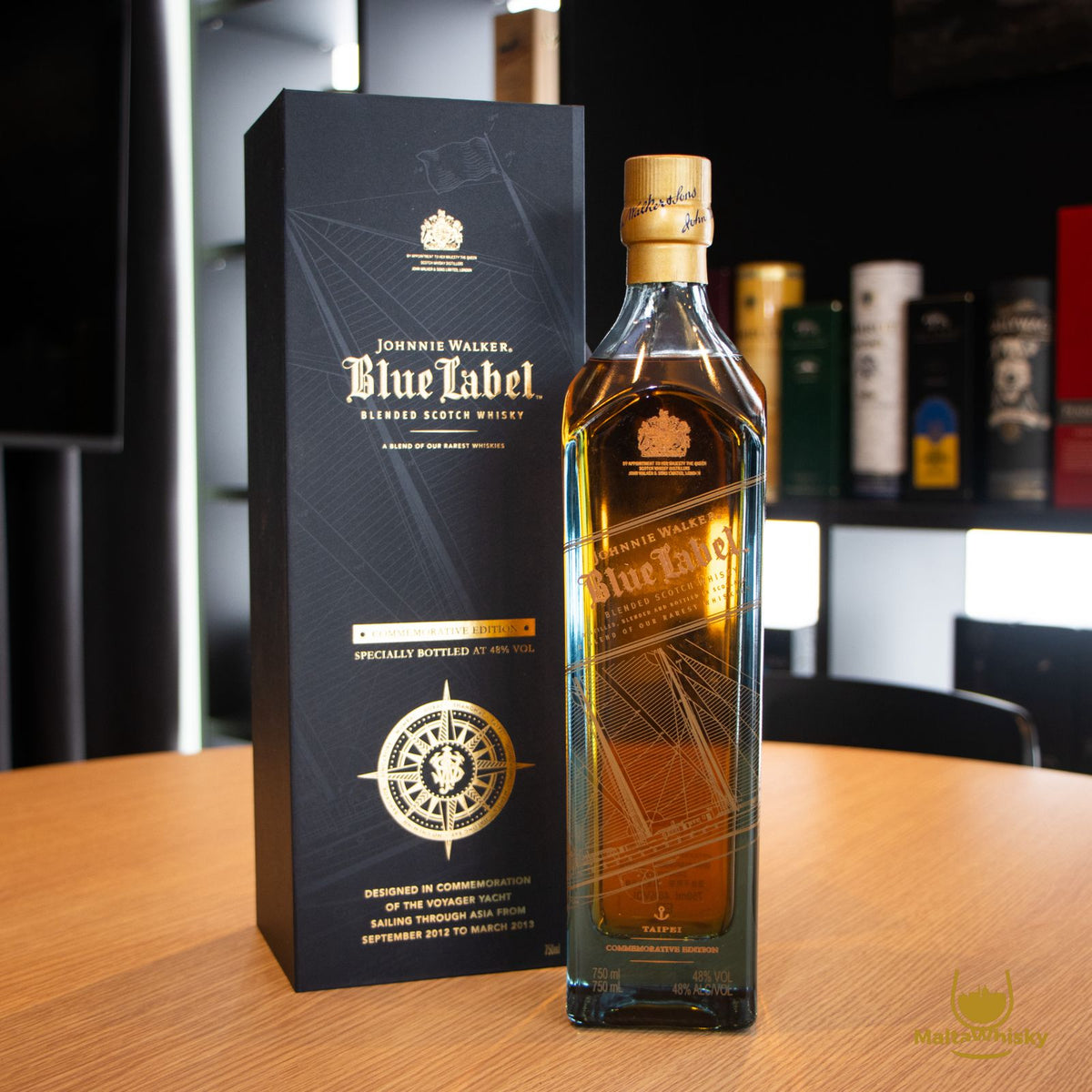 Johnnie Walker Blue Label Commemoration of the Voyager Yacht