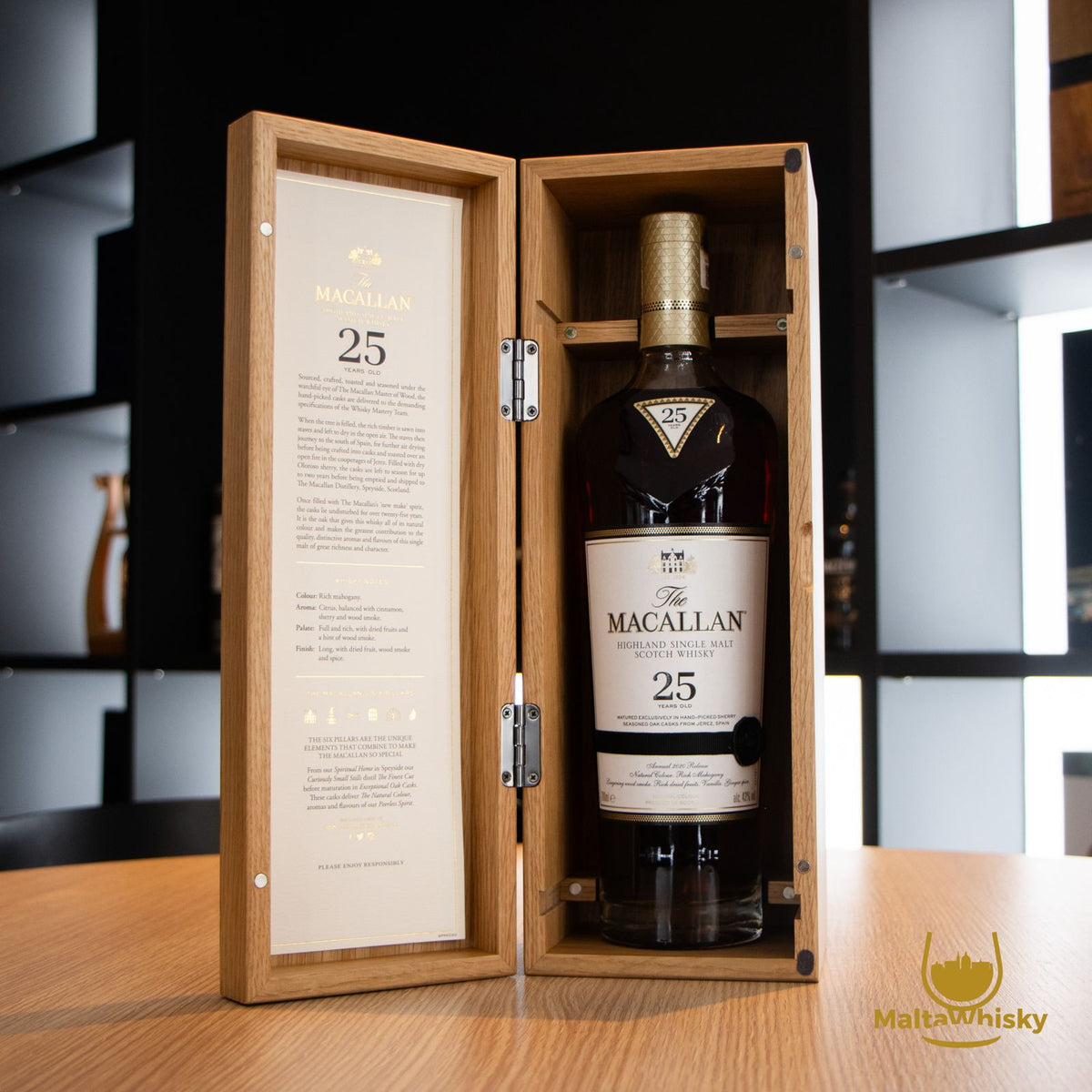 MACALLAN 25 Years Old 2020 Original Bottling 70CL 43% – ALS Malta