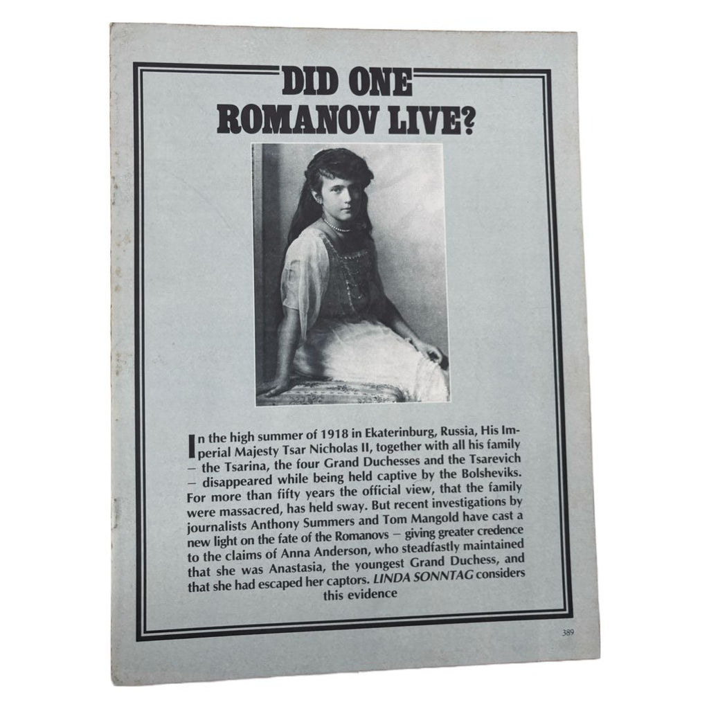 Did One Romanov Live ?