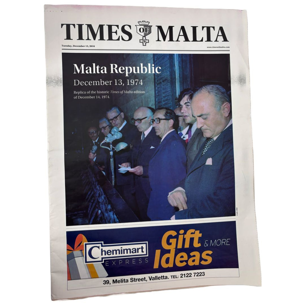 Times Of Malta 2016