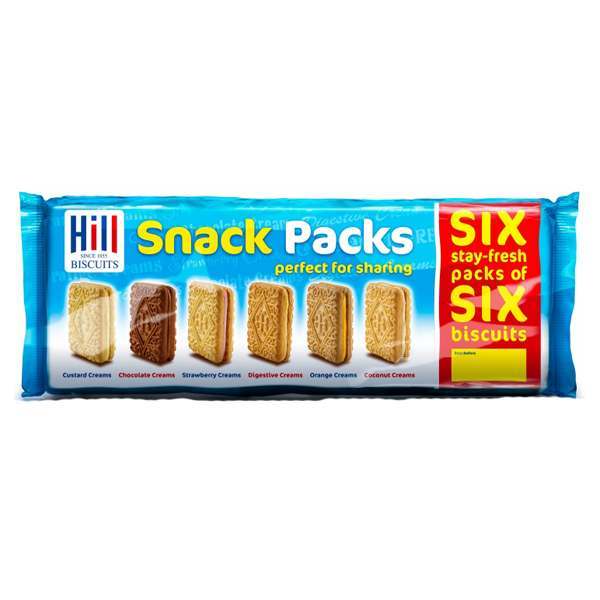 Hill Six Snack Pack Creams 450g