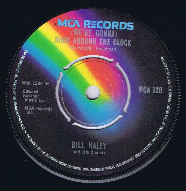 Bill Haley And His Comets – Rock Around The Clock – MCA 128 – Vinyl Lp "7 Seven inch record