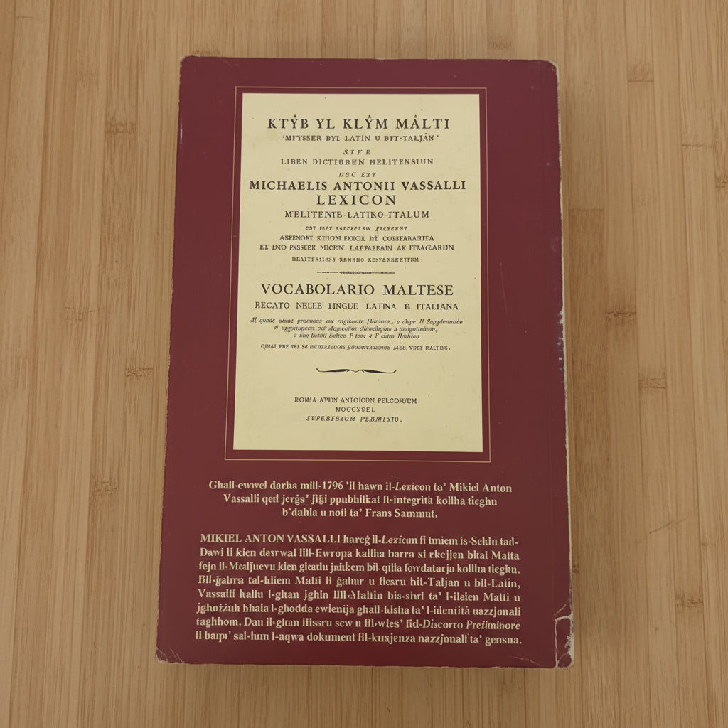 Mikiel Anton Vassali Lexicon