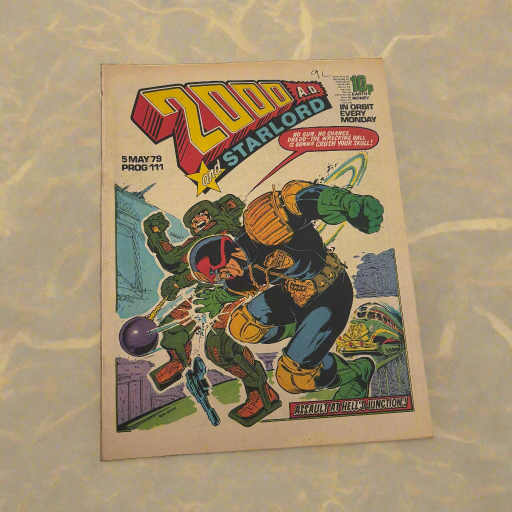 2000AD Prog 111 Uk Weekly Comic 1979 Starlord Excellent Condition Judge Dredd