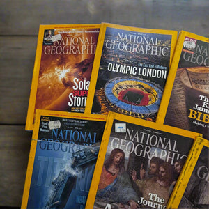 National Geographic Set of 7 Magazines