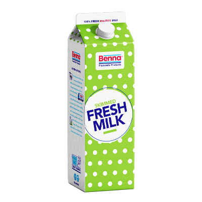 Benna Skimmed Milk 0,3 % Fat, 1lt