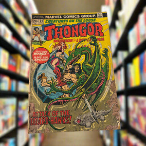 MARVEL COMICS. CREATURES ON THE LOOSE THONGOR THE LIZARD-HAWKS! JULY #24