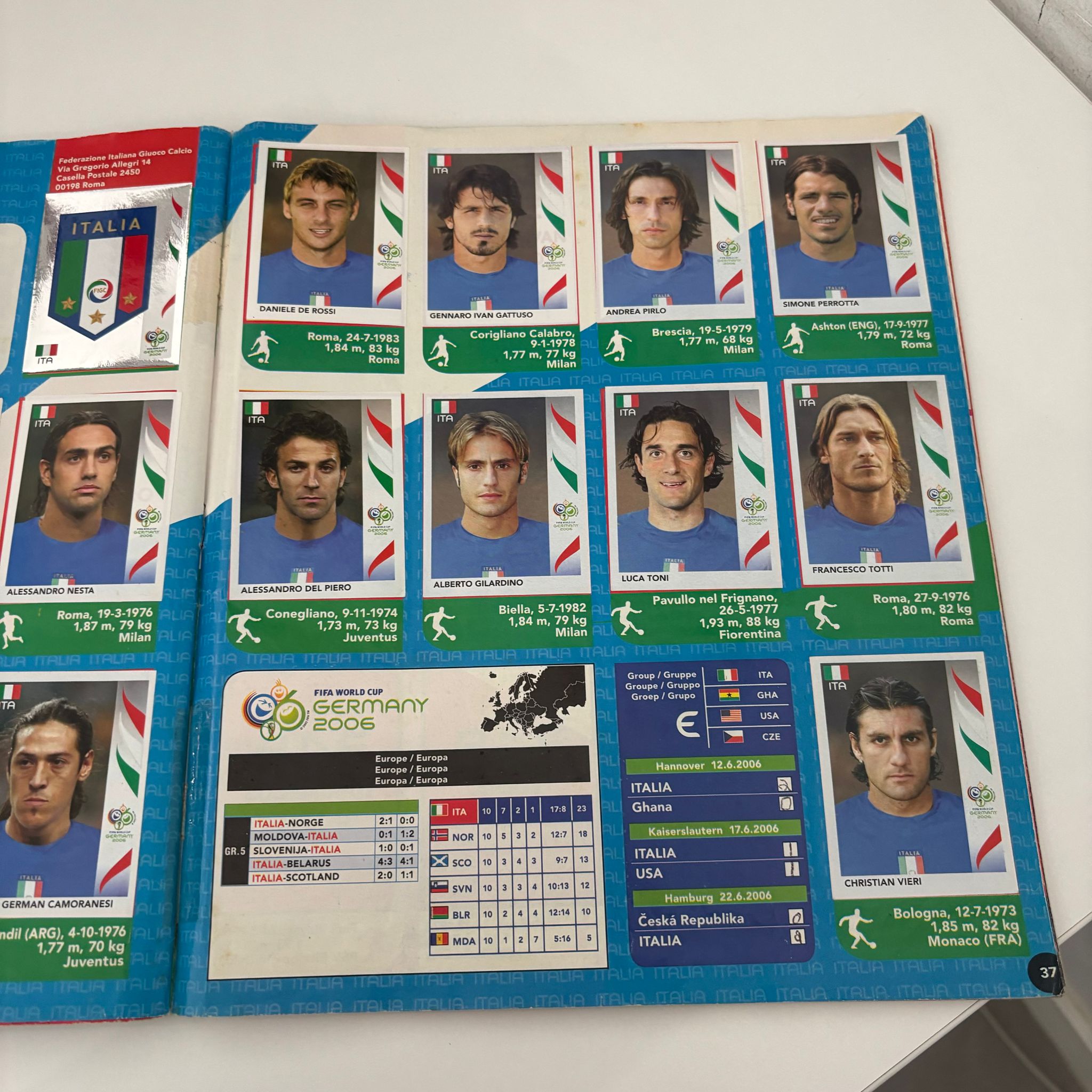 Official Sticker Album Fifa World Cup Germany 2006