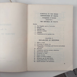 Constitution Of The Republic Of Malta