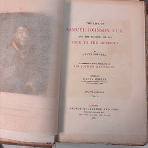 The Life Of Samuel Johnson, LTD Vol.I