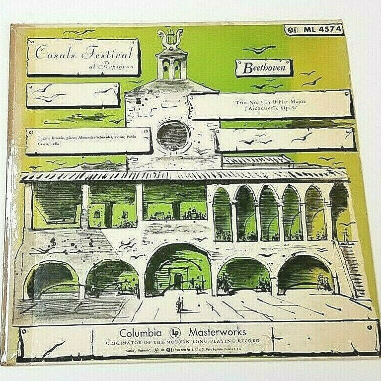 CASALS FEST. AT PERPIGNAN CASALS BEETHOVEN LP COL 6EYE ML 4574  - Vinyl