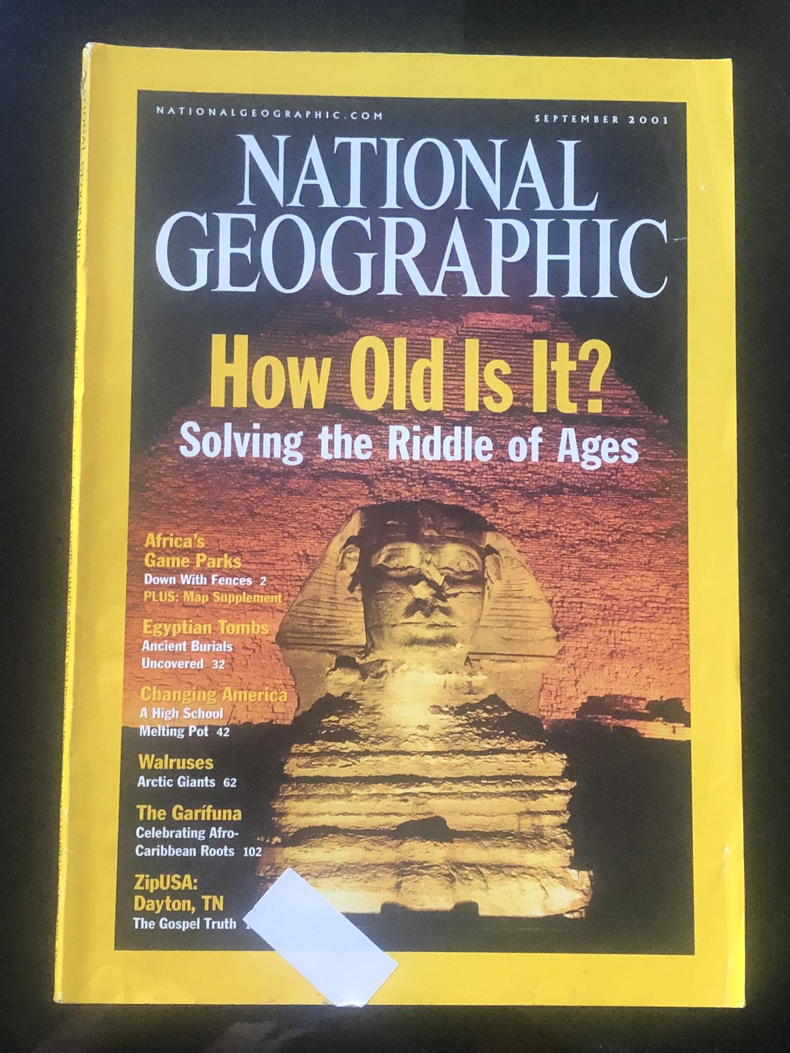 National Geographic September 2001