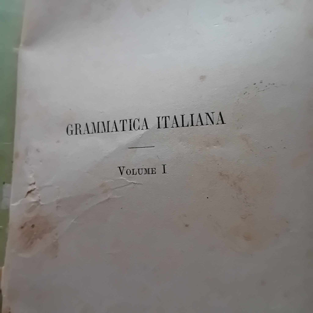 Grammatica Italiana Vol. I