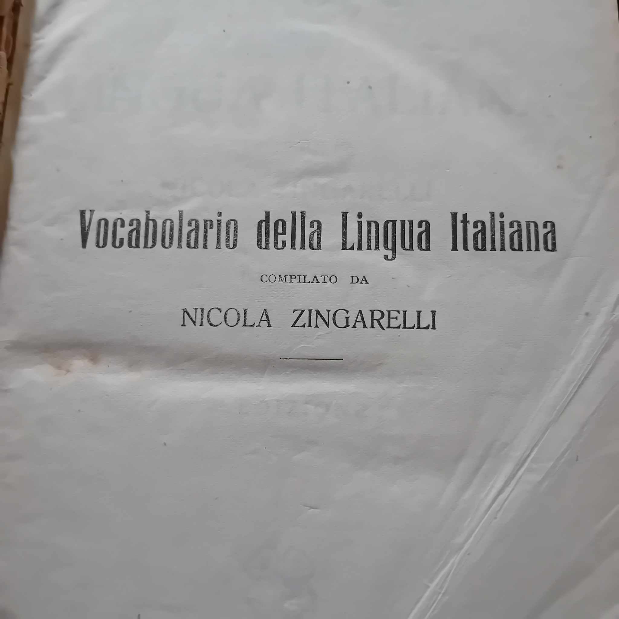 Vocabolario Della Lingva Italiana