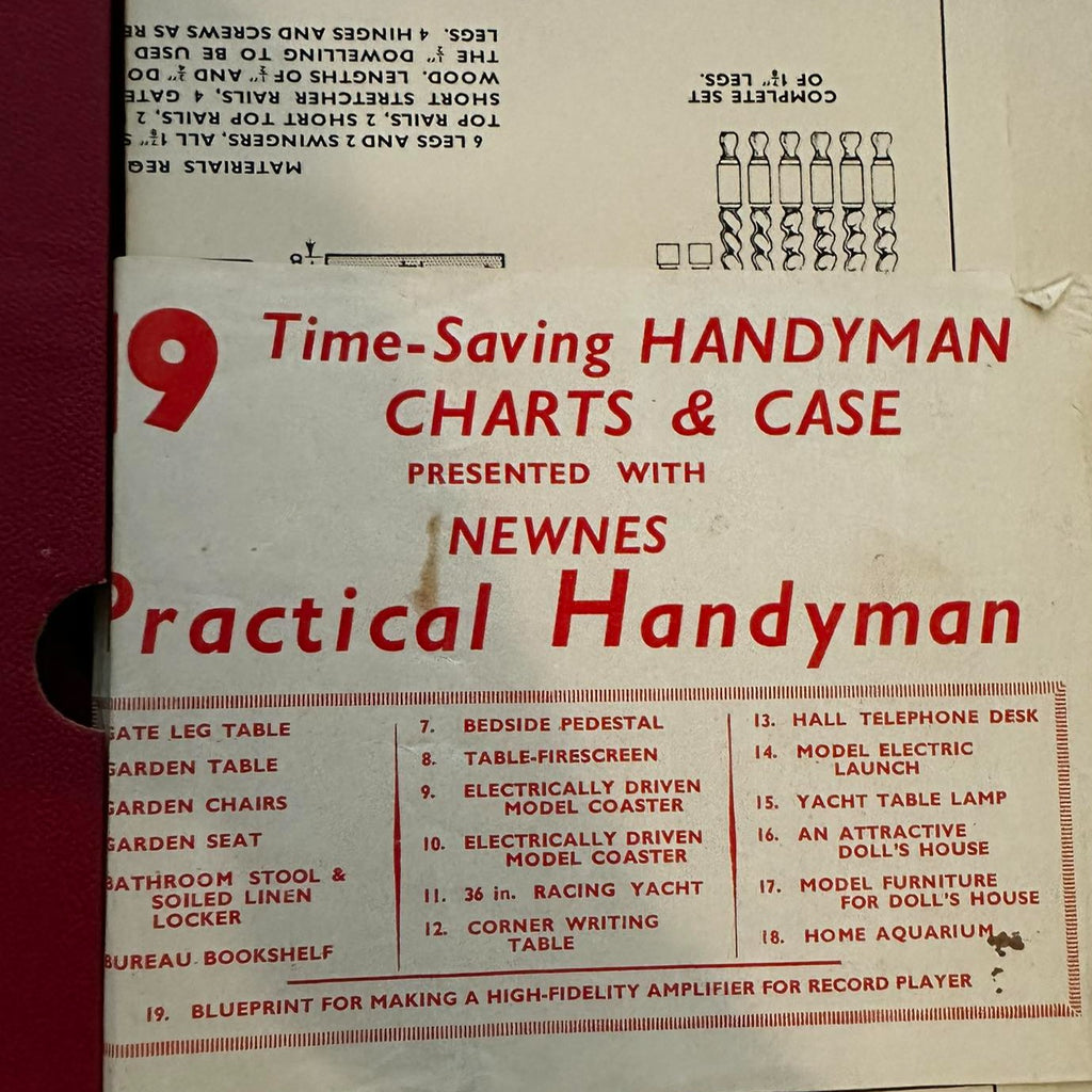 Time-Saving Handyman Charts & Case