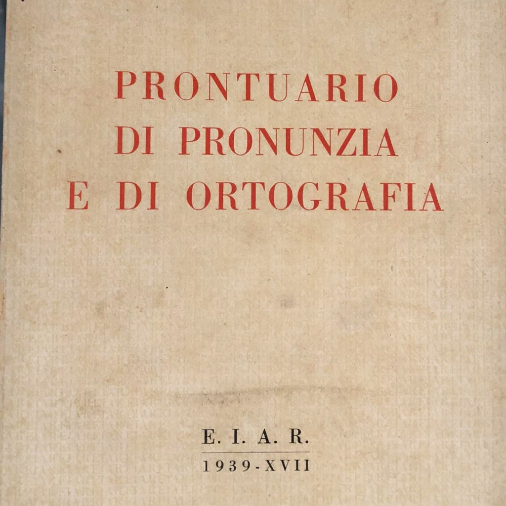 Prontuario di Pronunzia e di Ortografia