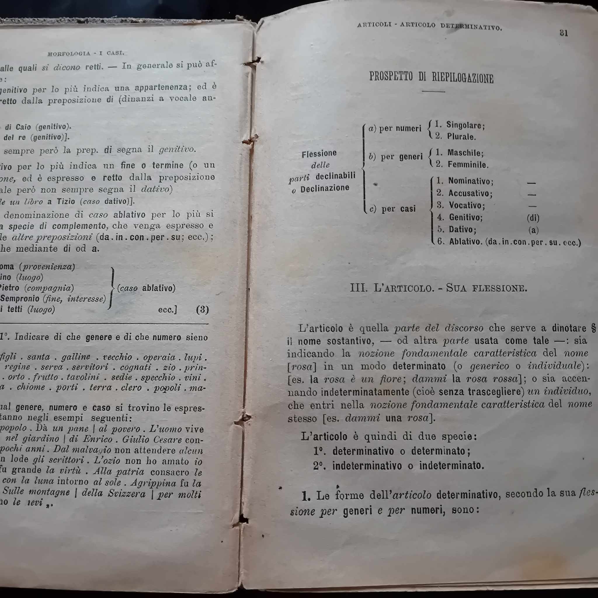 Grammatica Italiana Vol. I