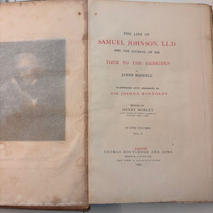 The Life Of Samuel Johnson, LTD Vol.V