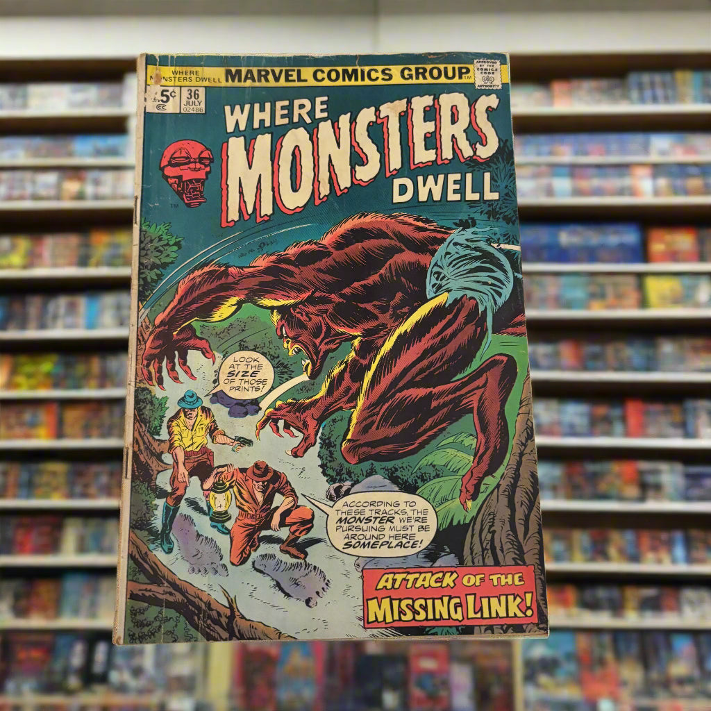 MARVEL COMICS WHERE MONSTERS DWELL #36 JULY 1975