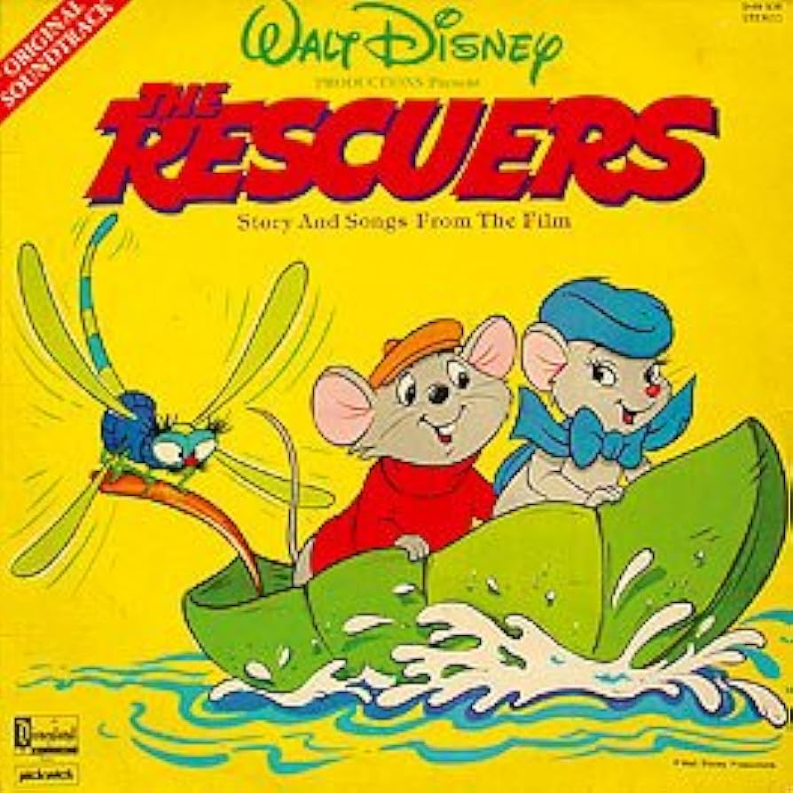 Walt Disney The Rescuers Story And Songs From The Film Vinyl LP VINTAGE