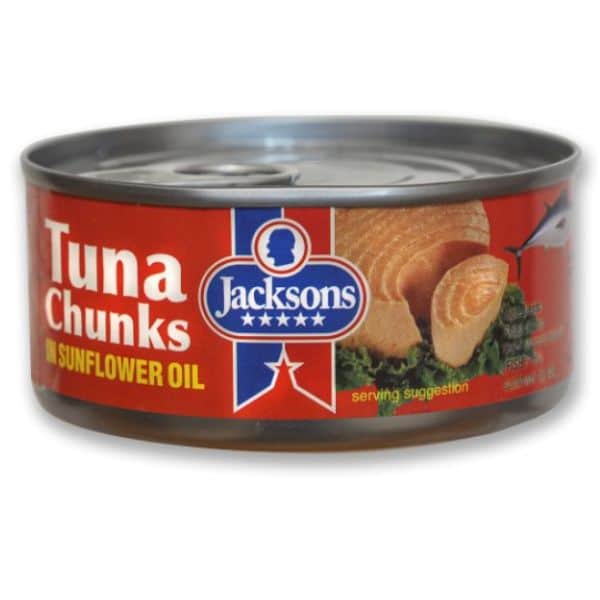 Jacksons Tuna Chunks in Sunflower Oil 160g