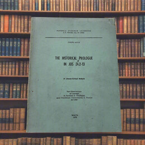The Historical Prologue In Jos 24:2-13