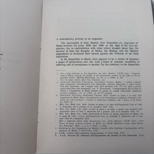 A Bad Reputation For The Maltese Inquisition Under Mgr John Baptist Gori Pannellini (1639-1646)