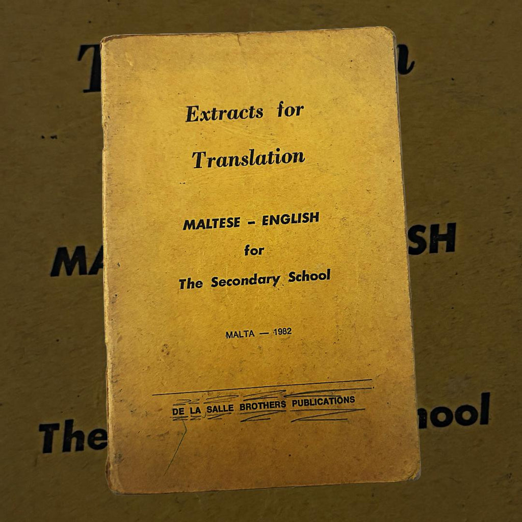 Extracts For Translation Maltese - English