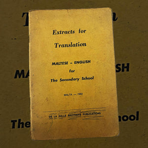 Extracts For Translation Maltese - English