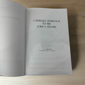 A Literary Approach To The Lord`s Prayer