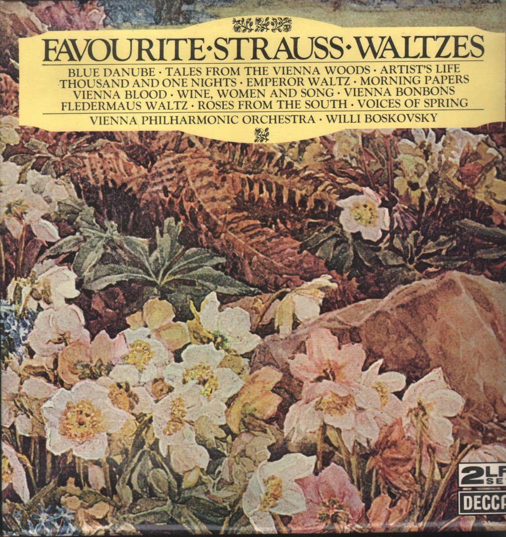 Willi Boskovsky Favourite Strauss Waltzes Double LP  - Vinyl