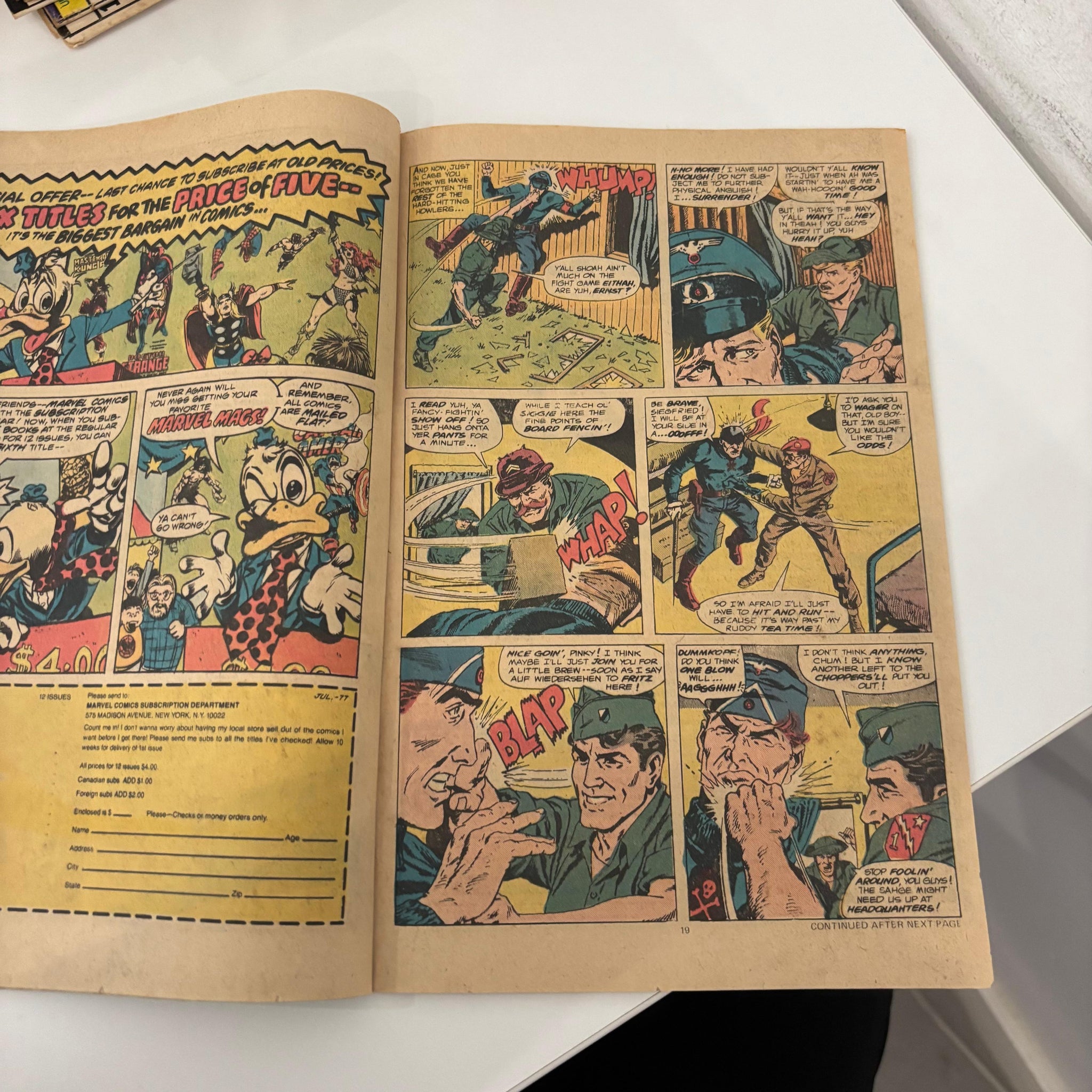 Sgt. Fury and His Howling Commandos #143, VF Marvel, 1977
