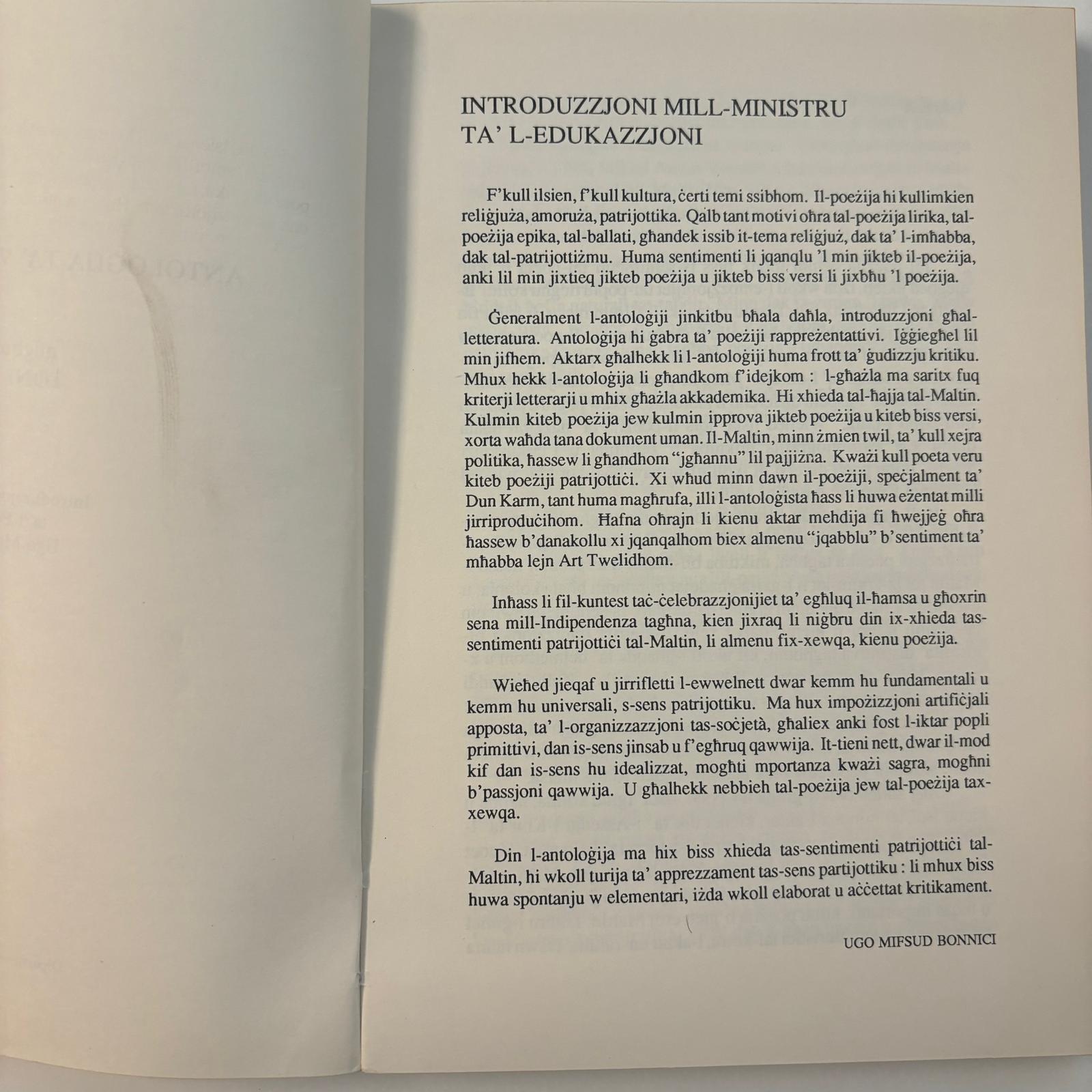 Antologija Ta` Versi Patrijottici