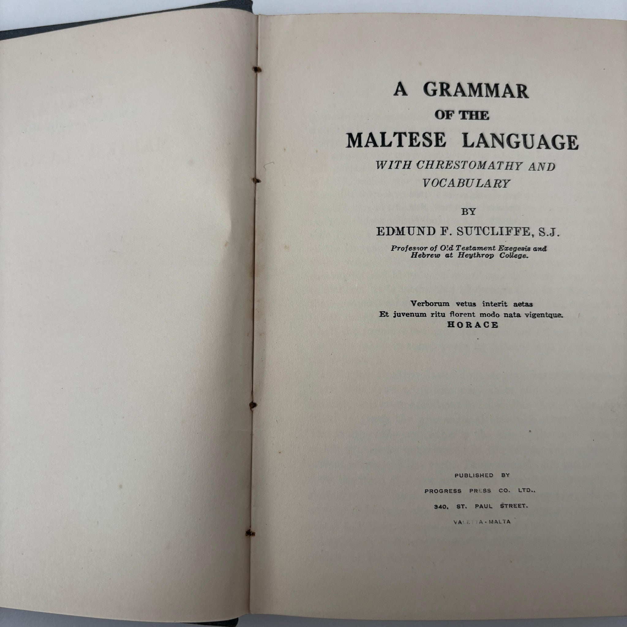 A Grammer Of The Maltese Language
