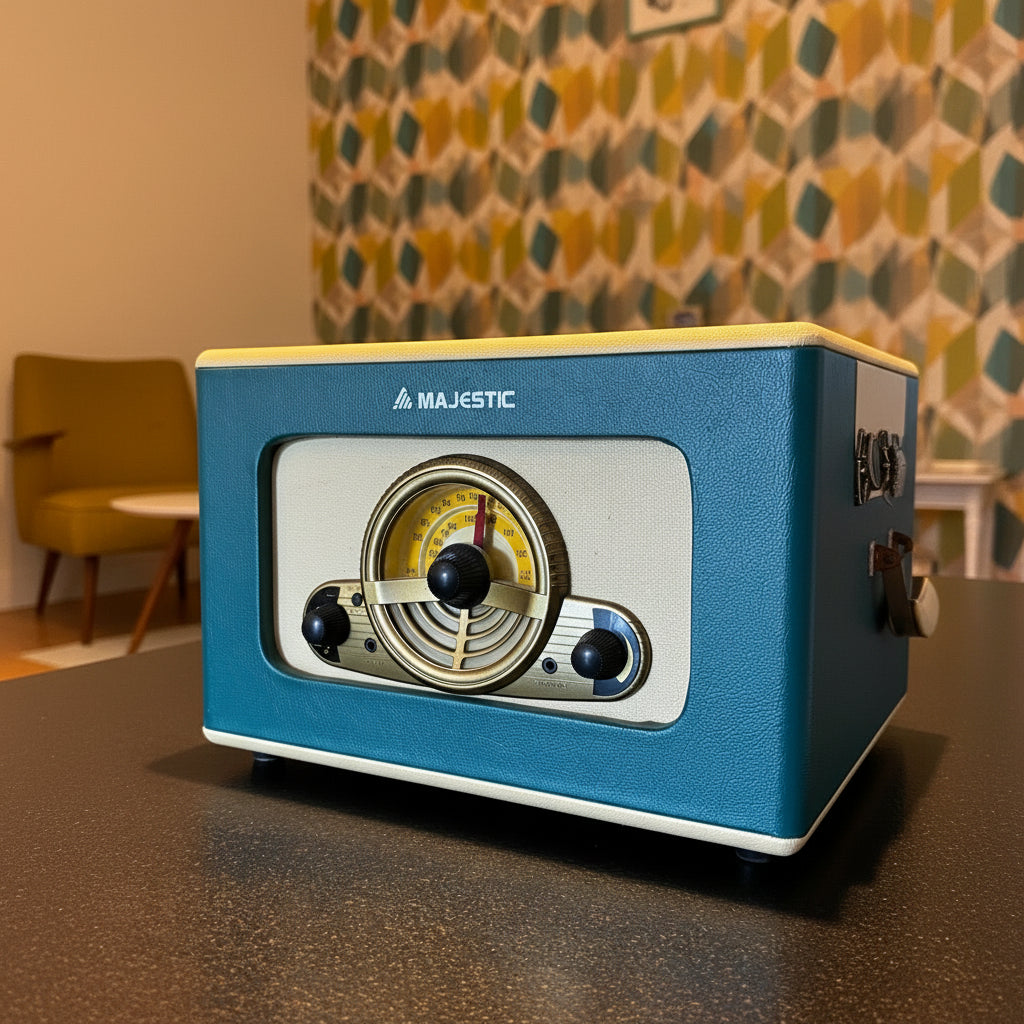 Majestic Retro Radio/Vinyl Player – Beautiful Vintage-Style Piece!