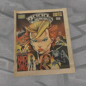 2000 AD Judge Dredd - British Comic Newspaper, February 1985 - Issue #406