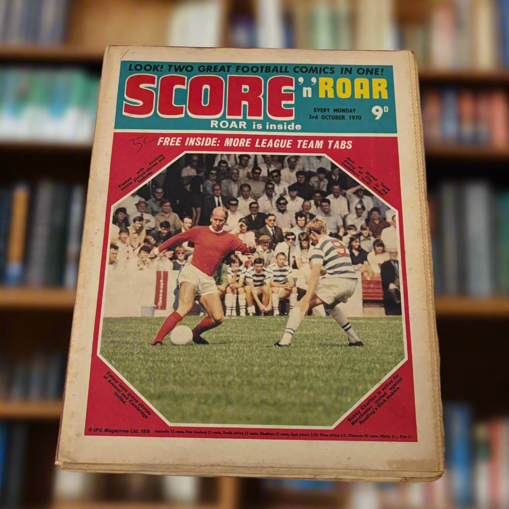 Score N Roar Comic - 3 Oct 1970 - Arsenal Cambridge United team groups