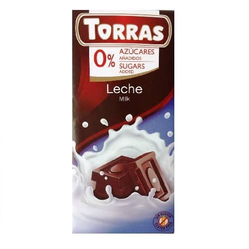 Torras Sugar Free Milk Chocolate 75g