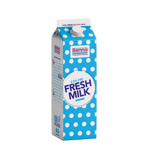 Benna Fresh Whole Milk 2.5% Fat x1tr