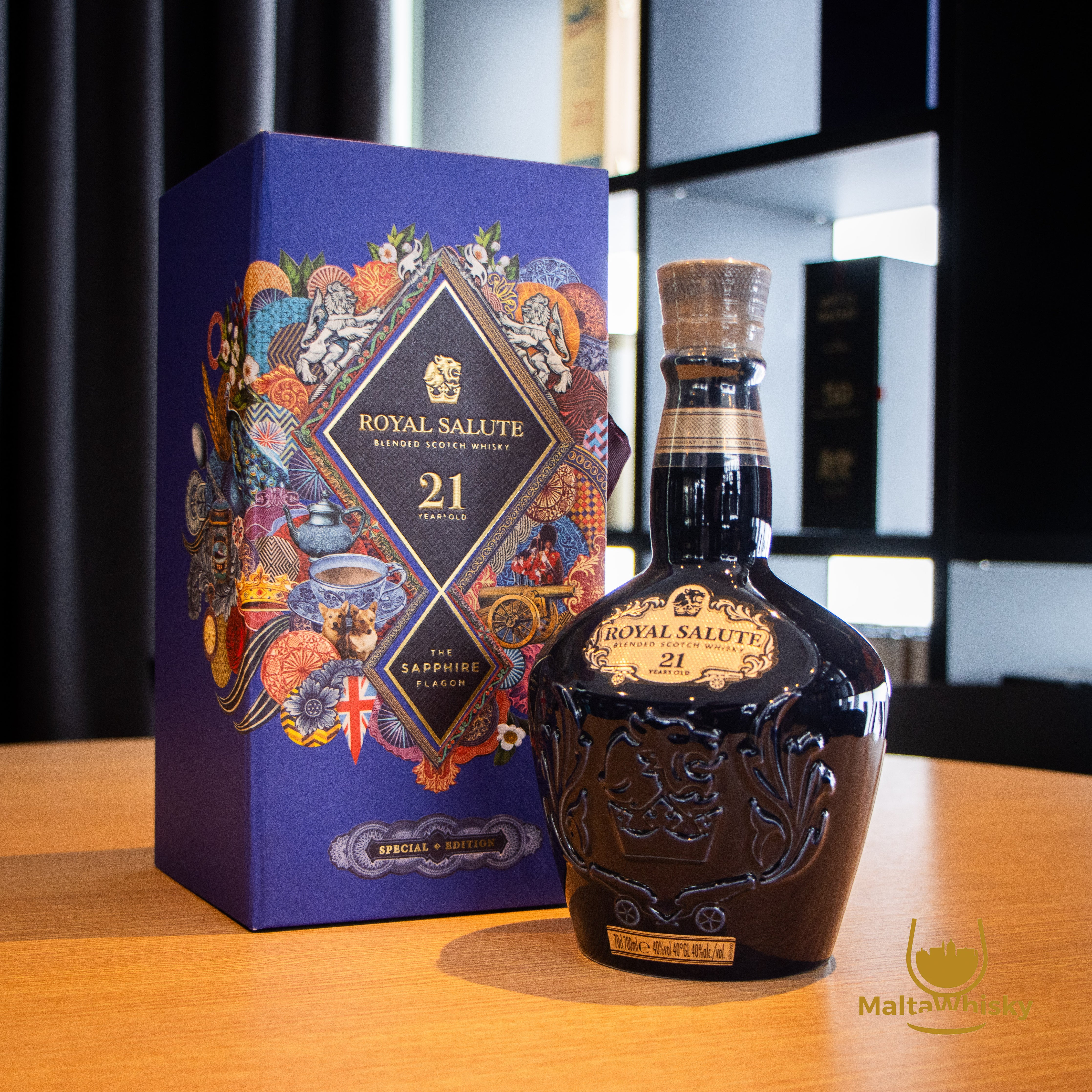飲料・酒 Royal Salute 21年 Sapphire Flagon 700ml.