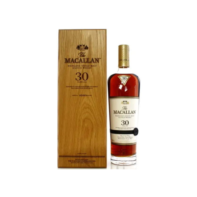 MACALLAN 30 Years Old 2022 Double Cask Sherry Oak Original Bottling 70CL 43%