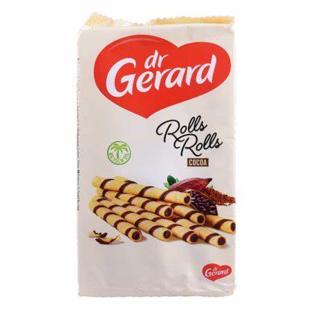 Dr.Gerard Wafer Rolls Cocoa 144g