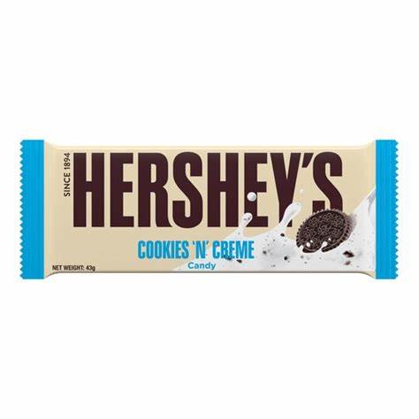 Hersheys Cookies N Cream Bar 43g