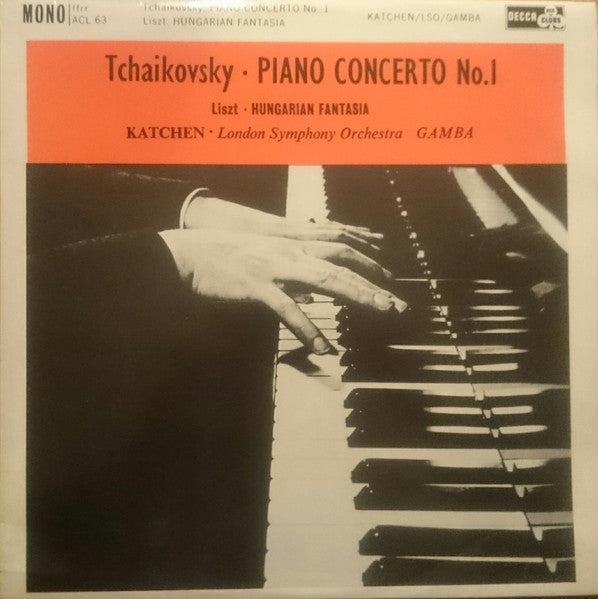 Tchaikovsky* / Liszt*, Katchen*, London Symphony Orchestra, Gamba* – Piano Concerto No. 1 / Hungarian Fantasia- Vinyl