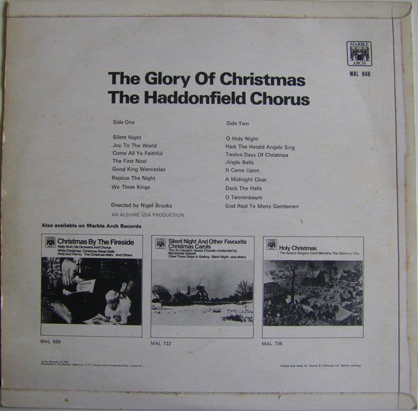 The Haddonfield Chorus – The Glory Of Christmas - Vinyl