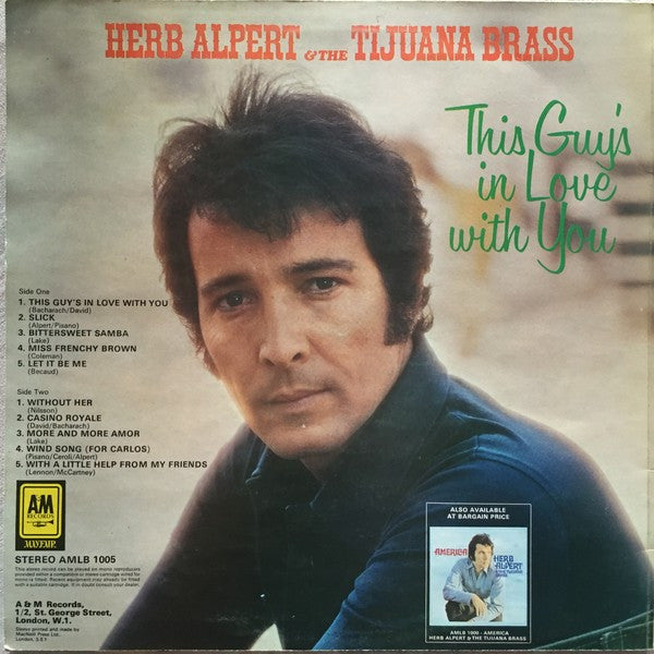 Herb Alpert & The Tijuana Brass – This Guy's In Love With You – Vinyl