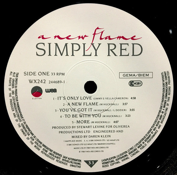 Simply Red – A New Flame – Vinyl