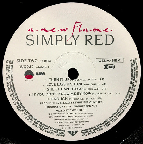 Simply Red – A New Flame – Vinyl