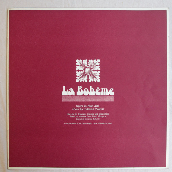 Puccini*, Arturo Toscanini, Licia Albanese, Jan Peerce, NBC Symphony Orchestra – La Bohème (Complete)- Vinyl