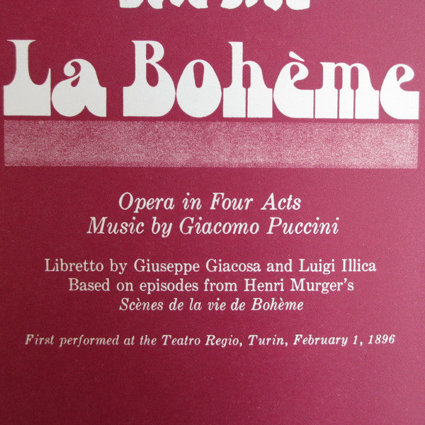 Puccini*, Arturo Toscanini, Licia Albanese, Jan Peerce, NBC Symphony Orchestra – La Bohème (Complete)- Vinyl